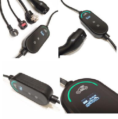Schukoのプラグ16Aのパワー プラグを持つ7KWモード2ポータブルEVの充電器