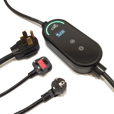 EV 自動車 OEM Type2/Type1/GBT/NACS 3KW/7KW/11KW EV AC ポータブルチャージャー CE 認定 TPU 素材,IP67 防水
