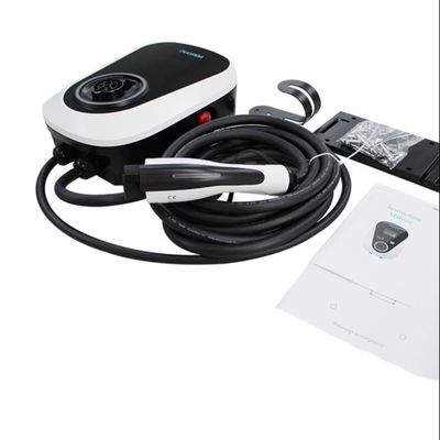 5m黒いTUVのケーブルが付いているANS 7KW 220V AC EV充電ステーション