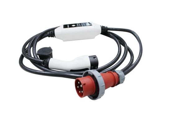380V 16A 11KW赤いCEEのプラグとの携帯用EVの充電器3段階