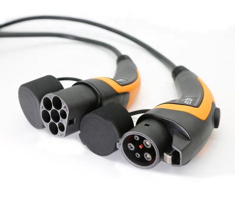 IEC 62196のタイプ2のコネクターが付いているタイプ2 5mの電気自動車の充満コードへのタイプ1