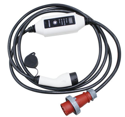 IEC 62196のタイプ2 22kW携帯用EVの充電器の現在の調節可能な3段階