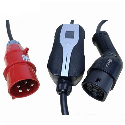 SAE J1772のタイプ1のCEEのプラグと切替可能な携帯用レベル2 EVの充電器EVSE