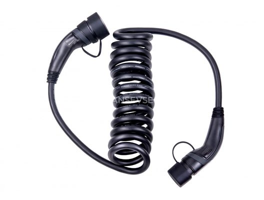 よい価格 電気自動車の充電器32amp 3段階22KW IEC 62196-2のタイプ2のevの充満コイル状 ケーブル オンライン
