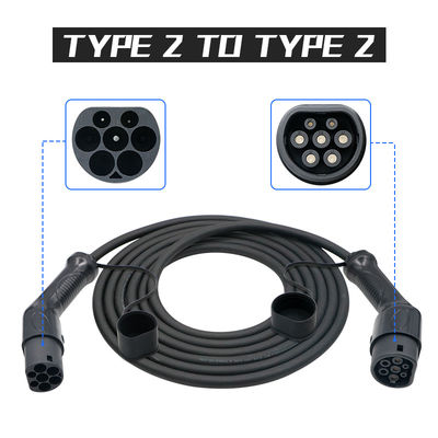 よい価格 16A 5m TUVの黒ケーブルが付いているタイプ2 EVの充満ケーブルへの1段階のタイプ2 オンライン